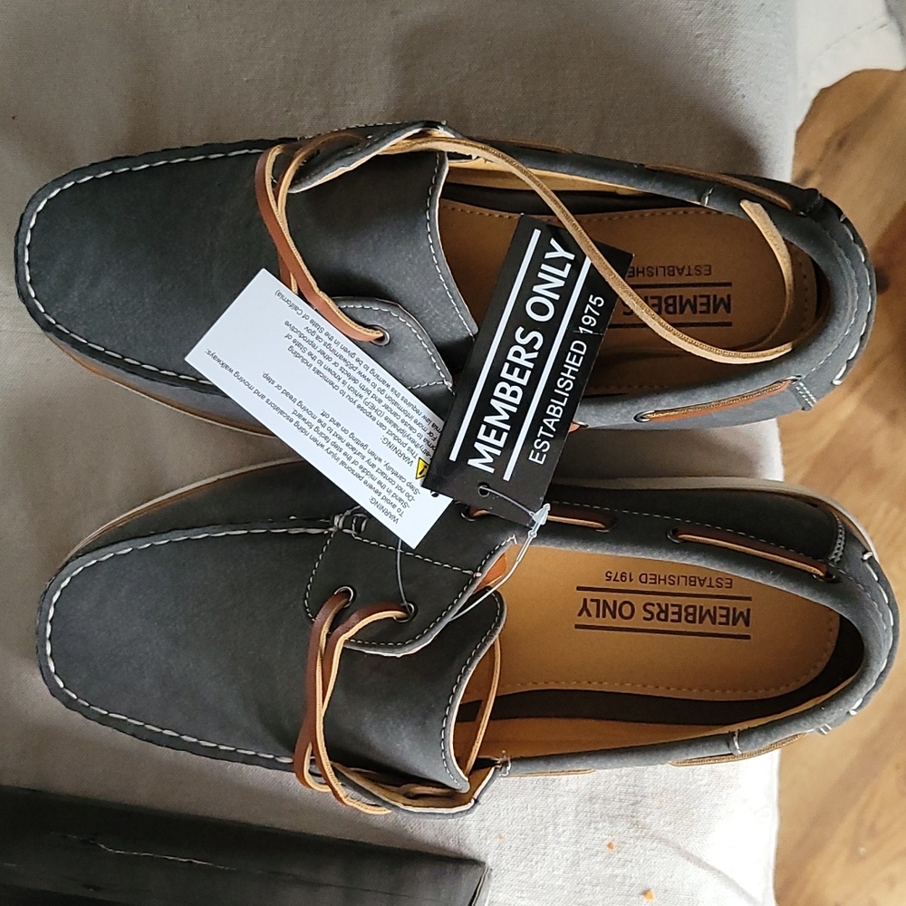 Members only us 7 m deck 01 grey shoes